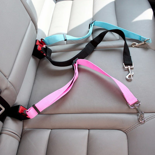 Adjustable Dog Car Seat Belt – Safe Travel for Pets